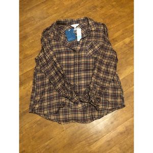 Market & Spruce 3Q Cozy Straight Fit Shirt Size XL